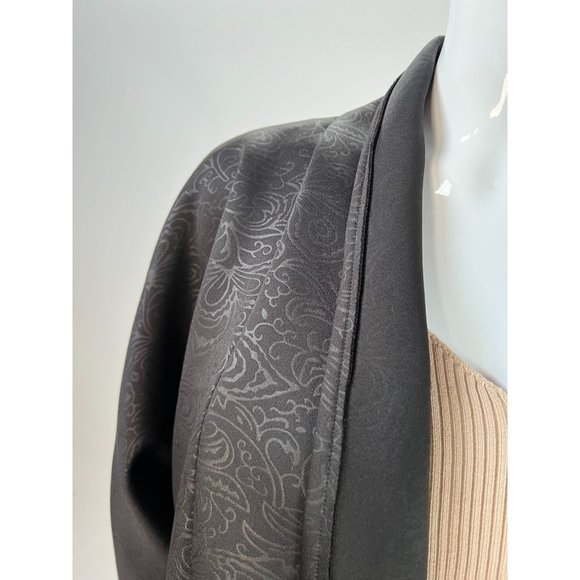 Kimono Styled custom Made Jacket Size Lg Black Neoprene - Picture 10 of 16